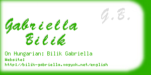 gabriella bilik business card